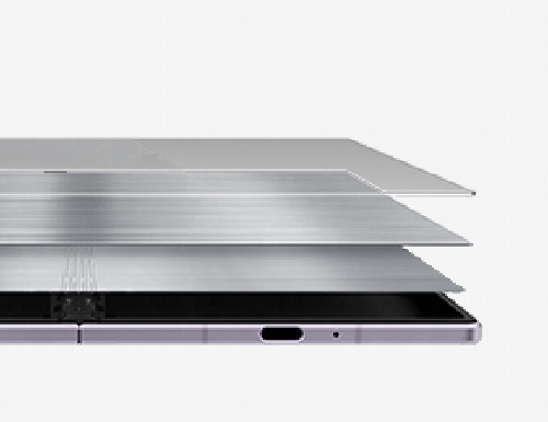 Quanto è resistente Galaxy Z Fold8? Il doppio strato in titanio, Armor Aluminum e Corning® Gorilla® Glass proteggono Galaxy Z Fold8.
