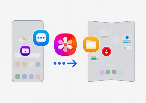 Quanto è semplice passare a Galaxy? Puoi trasferire i tuoi dati, file e applicazioni in modo semplicissimo, dal tuo vecchio smartphone a uno smartphone Galaxy, semplicemente inquadrando un QR Code con Smart Switch.