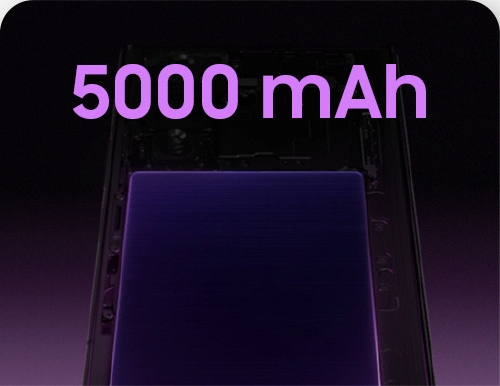 Arrivo a fine giornata senza pensare alla ricarica? La batteria da 5.000 mAh di Galaxy Z Fold8 Ultra ti segue nelle attività quotidiane, dallo streaming al multitasking. 
