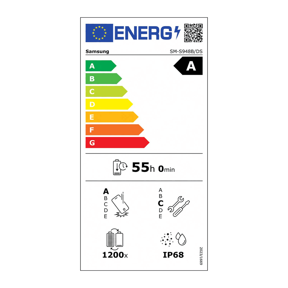 Scheda energetica del prodotto